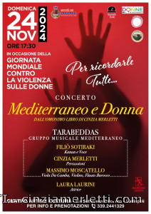 Concerto Mediterraneo e donna. Tarabeddas